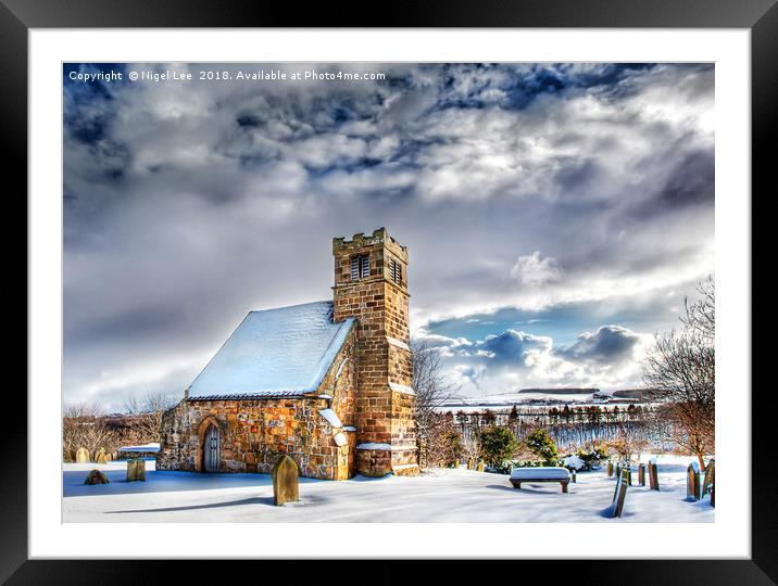 Winter Worship Framed Mounted Print by Nigel Lee