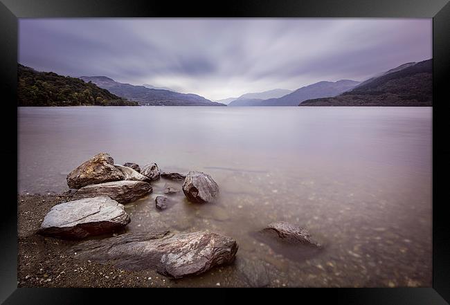  The quite Loch Framed Print by adam rumble