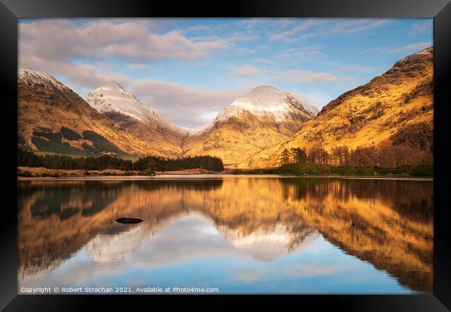 Winter wonderland reflected Framed Print by Robert Strachan