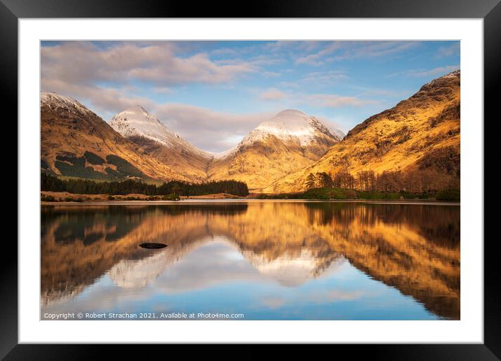 Winter wonderland reflected Framed Mounted Print by Robert Strachan