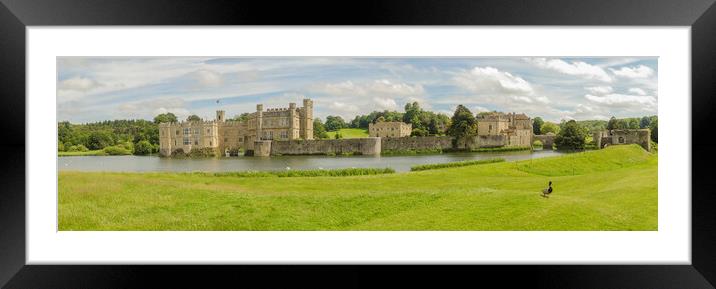 Leeds Castle on a Sunny June Day Framed Mounted Print by Ray Hill