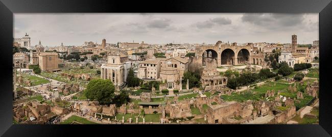The Forum Rome Framed Print by Ray Hill