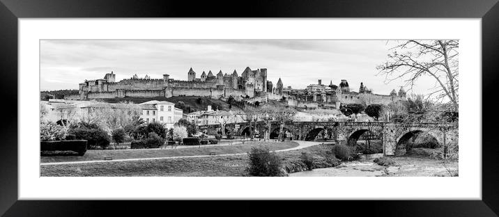 The Medieval City Of Carcasonne  Framed Mounted Print by Ray Hill