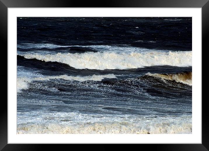 Waves. Framed Mounted Print by