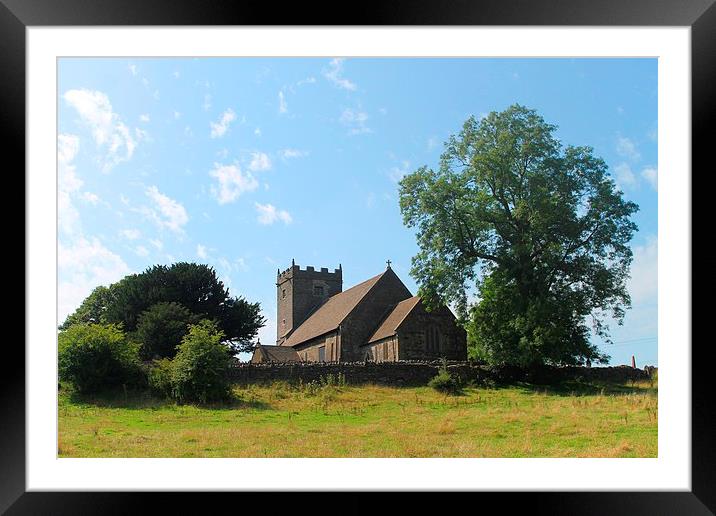 Country church Framed Mounted Print by Kayleigh Meek