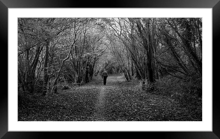  lonely walk Framed Mounted Print by Kayleigh Meek