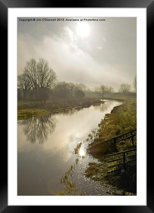 Misty morning Framed Mounted Print by Jim O'Donnell