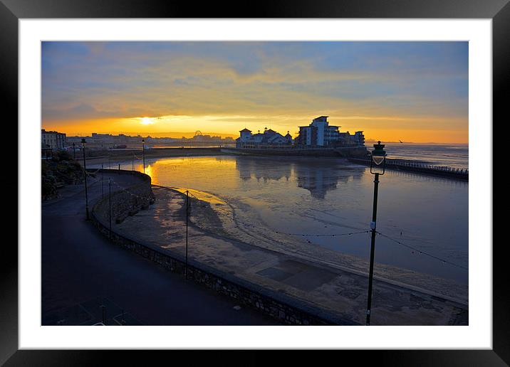 Sunrise over WSM 2 Framed Mounted Print by Jim O'Donnell