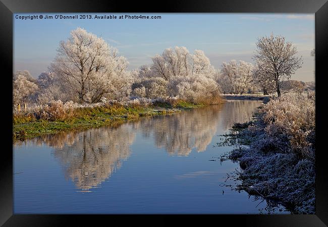 Winter frost 2 Framed Print by Jim O'Donnell
