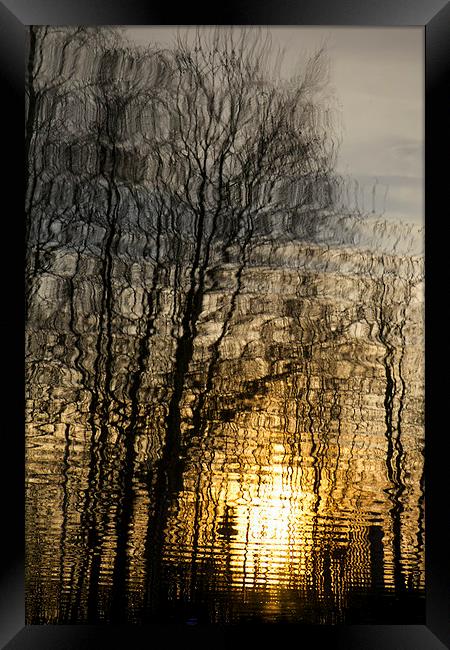 Sunset reflection 2 Framed Print by Jim O'Donnell