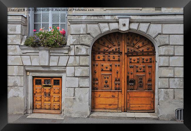 French Doors Framed Print by Jim O'Donnell