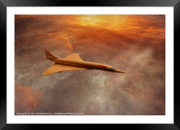 concorde2 Framed Mounted Print by Jim O'Donnell