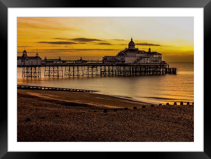  Sunrise Pier, Eastbourne, East Sussex Framed Mounted Print by Matthew Silver