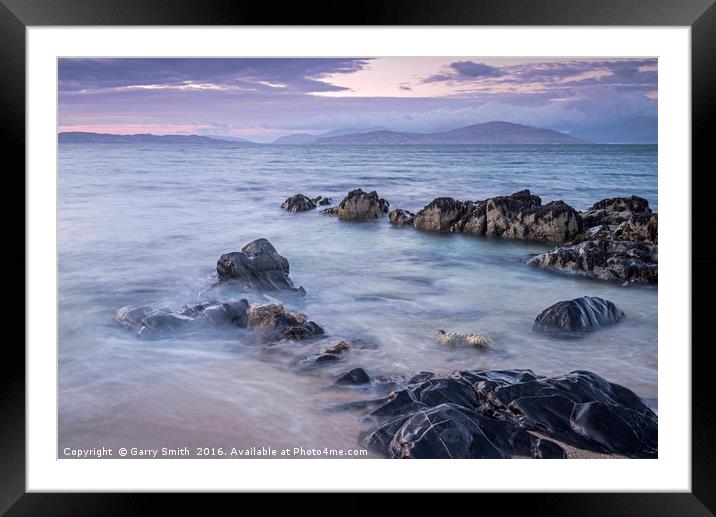 Harris Seascape. Framed Mounted Print by Garry Smith