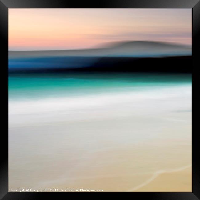 Beach Light. Framed Print by Garry Smith