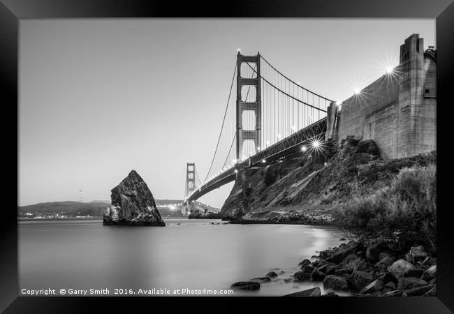 Dusk and Starlights. Framed Print by Garry Smith