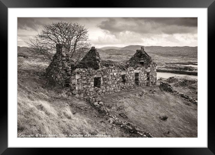 Abandoned Building at Liceasto. Framed Mounted Print by Garry Smith
