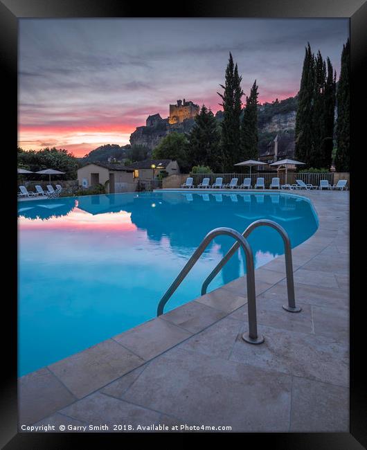 Sunset at Le Capeyrou, Beynac Framed Print by Garry Smith