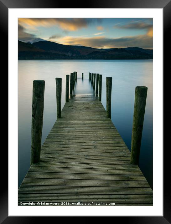 The Jetty Framed Mounted Print by Brian Avery