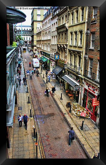 Villiers Street in london Framed Print by Brett watson