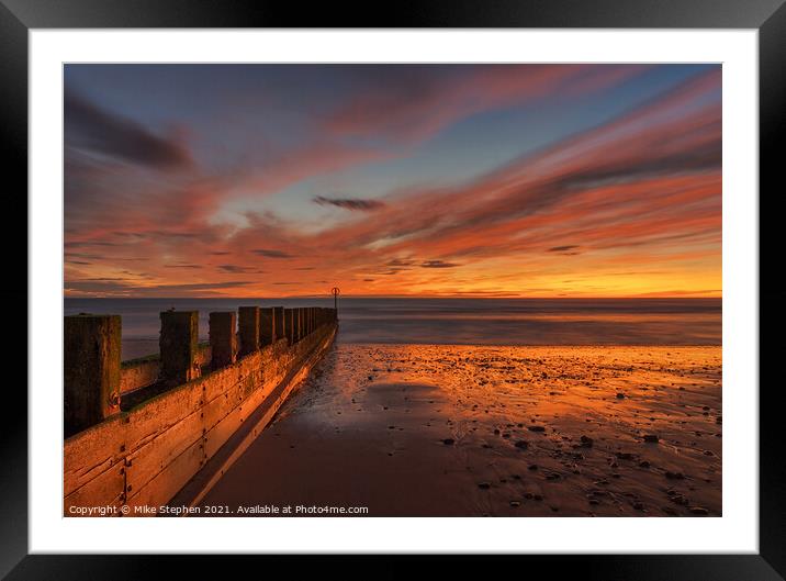 Sunrise At Aberdeen Beach Framed Mounted Print by Mike Stephen