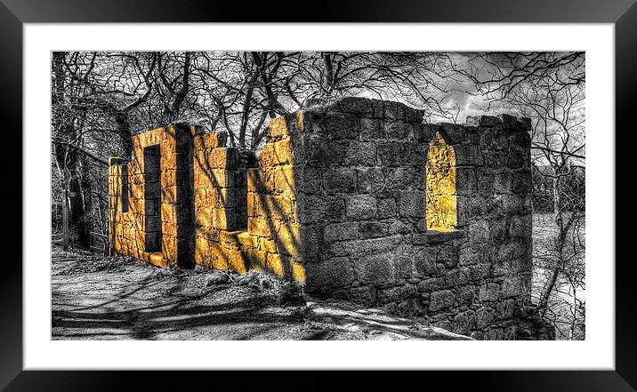 Sunlit Ruin Framed Mounted Print by Mike Stephen