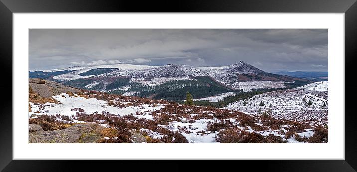 Bennachie Panorama Framed Mounted Print by Mike Stephen