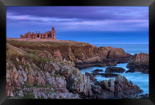 Slains Castle Framed Print by Mike Stephen