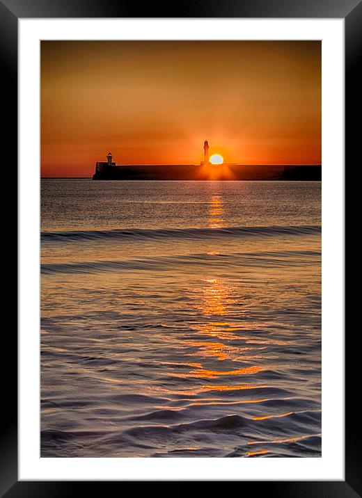 Aberdeen Sunrise Framed Mounted Print by Mike Stephen