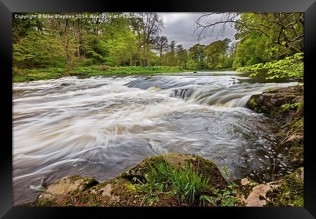 River Don at Woodside Framed Print by Mike Stephen