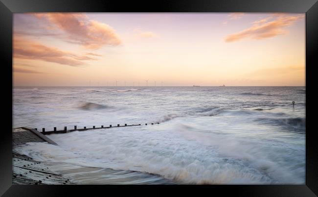 Late Afternoon, Aberdeen Beach Framed Print by Mike Stephen