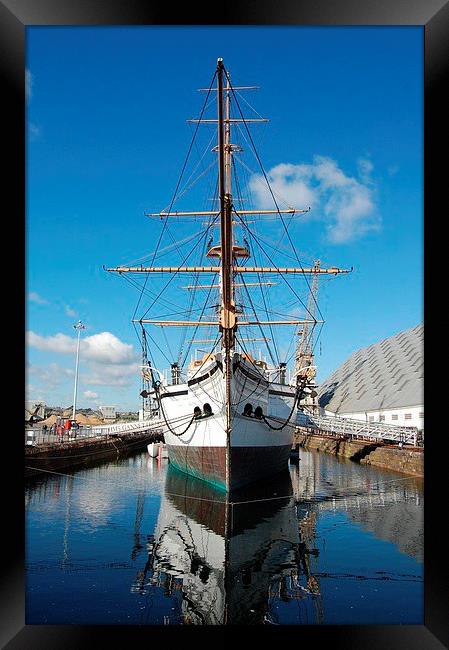 HMS Gannet Framed Print by Mike Gwilliams