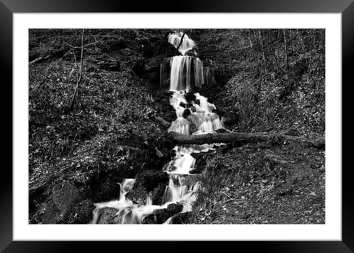  Hardcastle Crags B&W Framed Mounted Print by Robert Dickinson