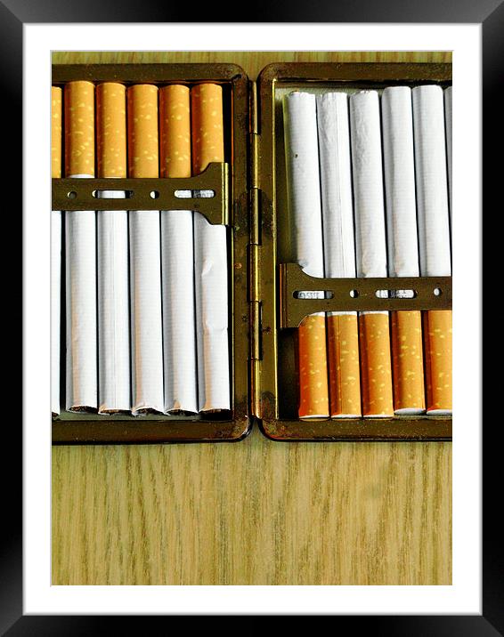 Cigarette Case Framed Mounted Print by Steve Outram
