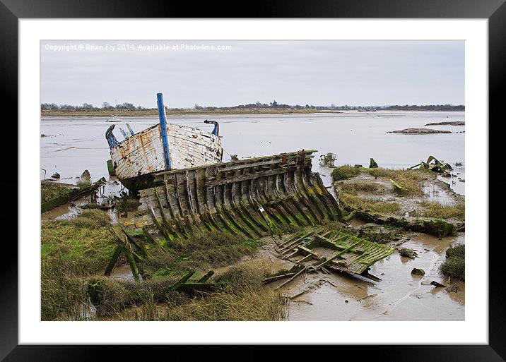 Wrecks and rubbish Framed Mounted Print by Brian Fry