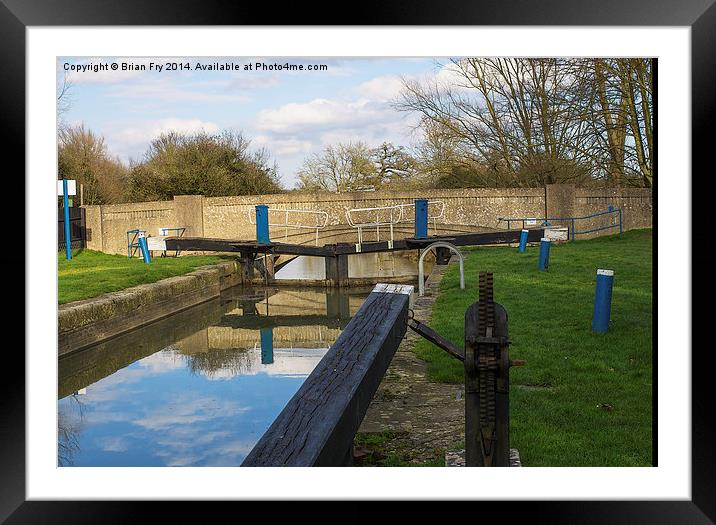 Ulting Wick lock Essex Framed Mounted Print by Brian Fry