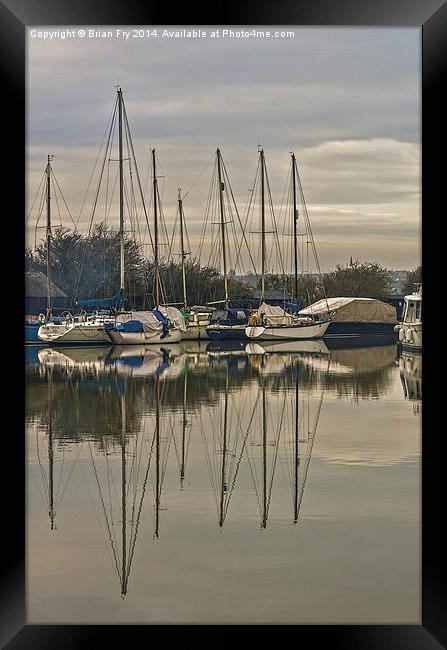  Sunrise reflections Framed Print by Brian Fry
