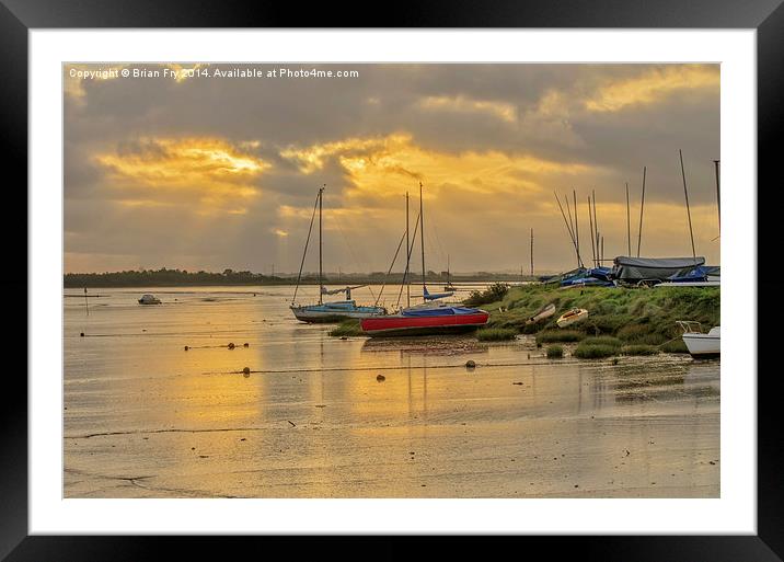 Maldon Sunrise Framed Mounted Print by Brian Fry