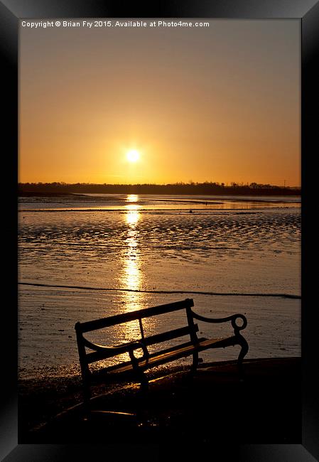 Sunrise seat Framed Print by Brian Fry