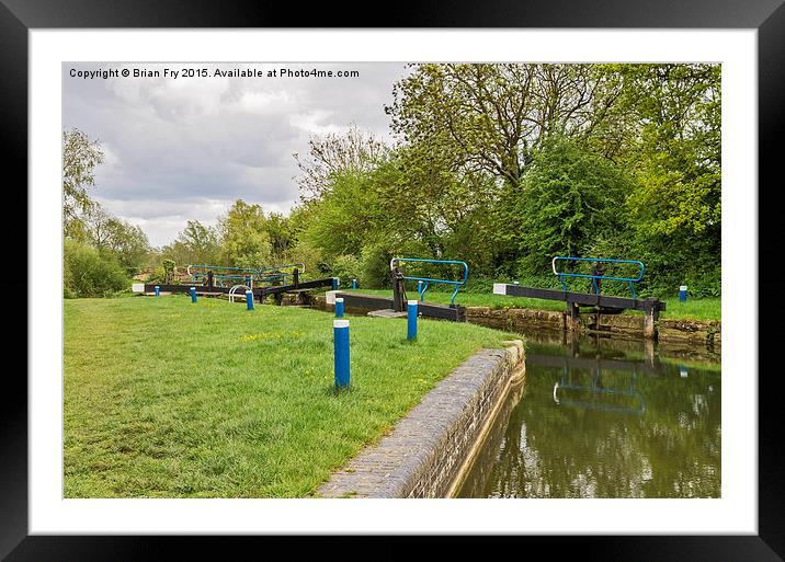 Langford lock gates Framed Mounted Print by Brian Fry