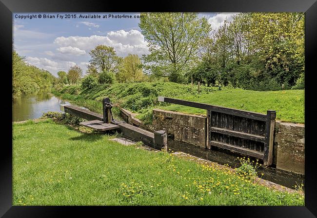  Old lock gates Framed Print by Brian Fry