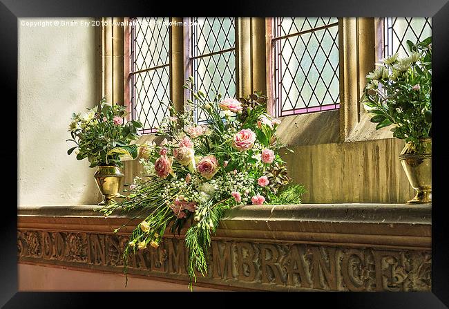 Floral Display Framed Print by Brian Fry