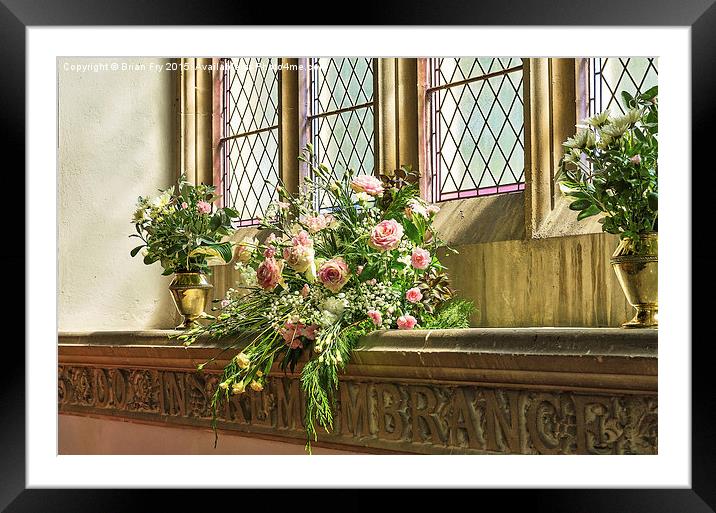 Floral Display Framed Mounted Print by Brian Fry