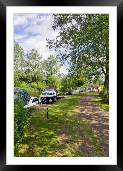 River walk Framed Mounted Print by Brian Fry