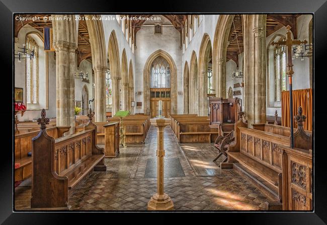 Norfolk Church View Framed Print by Brian Fry