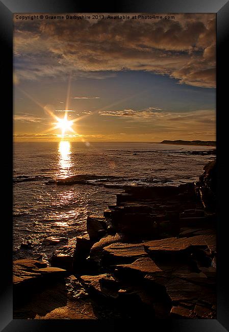 Sunrise On A New Day Framed Print by Graeme Darbyshire