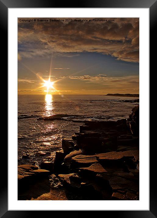 Sunrise On A New Day Framed Mounted Print by Graeme Darbyshire