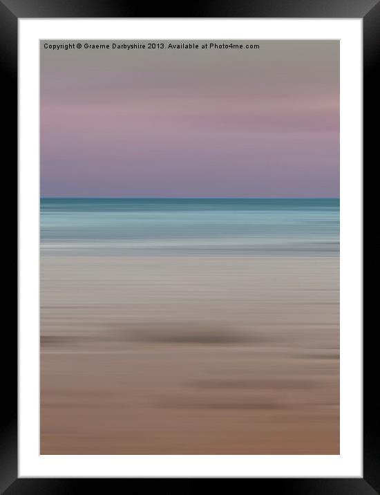 Perfect Peace Framed Mounted Print by Graeme Darbyshire