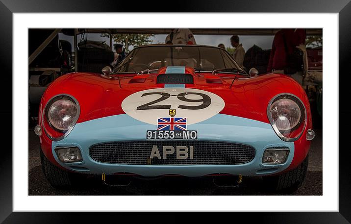 Ferrari 250 GTO Framed Mounted Print by Kevin Browne