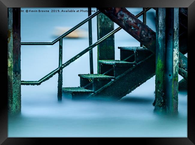 The Steps To Where? Framed Print by Kevin Browne